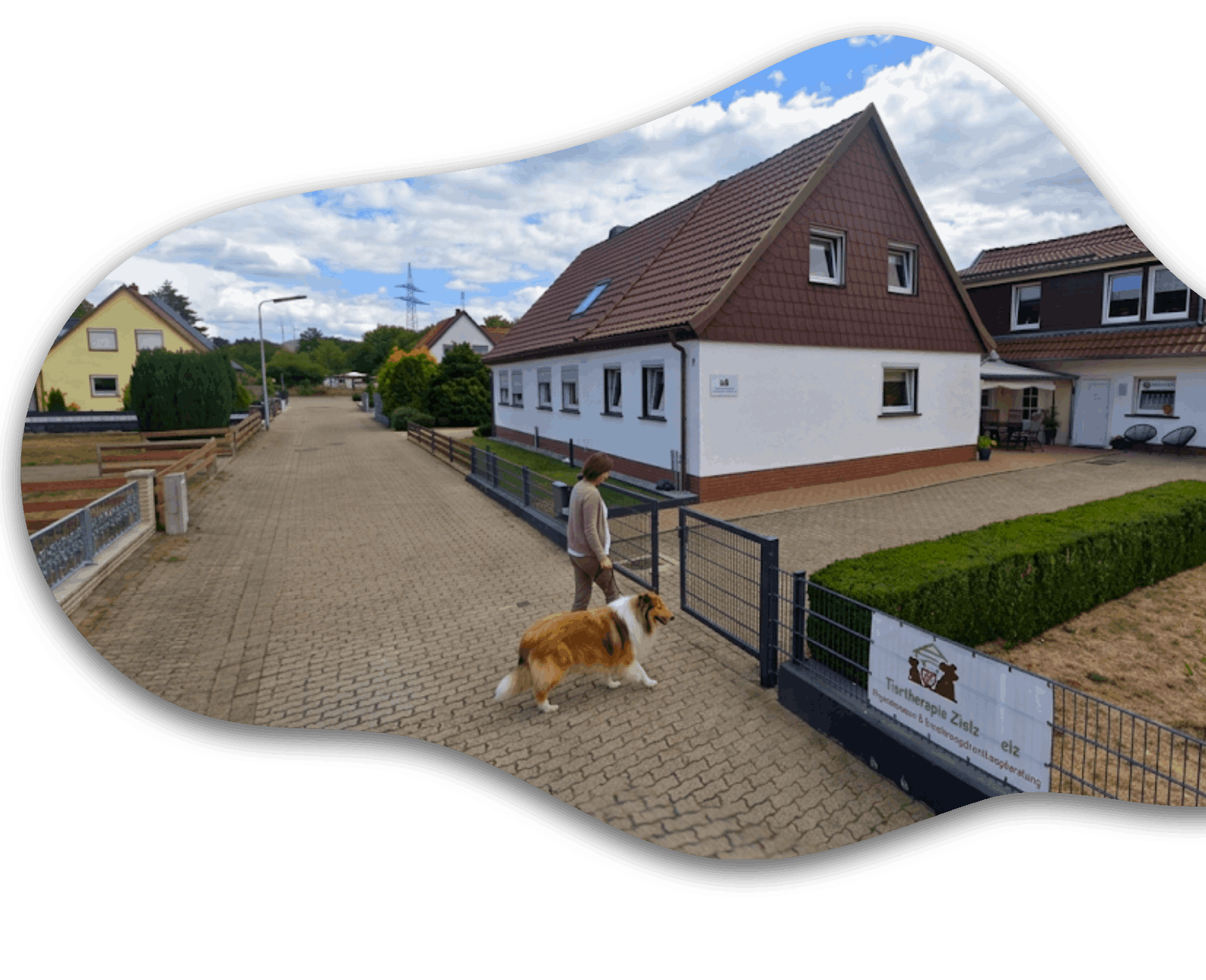 Eingang Tiertherapie Zietz in Herzberg am Harz