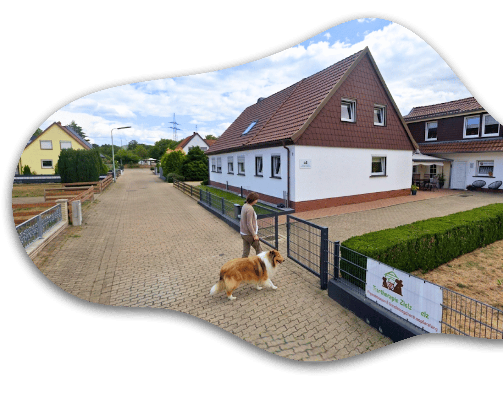 Eingang Tiertherapie Zietz in Herzberg am Harz